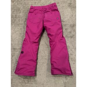 686 Girls Youth infinity Medium Snow Ski Pants Pink Insulated